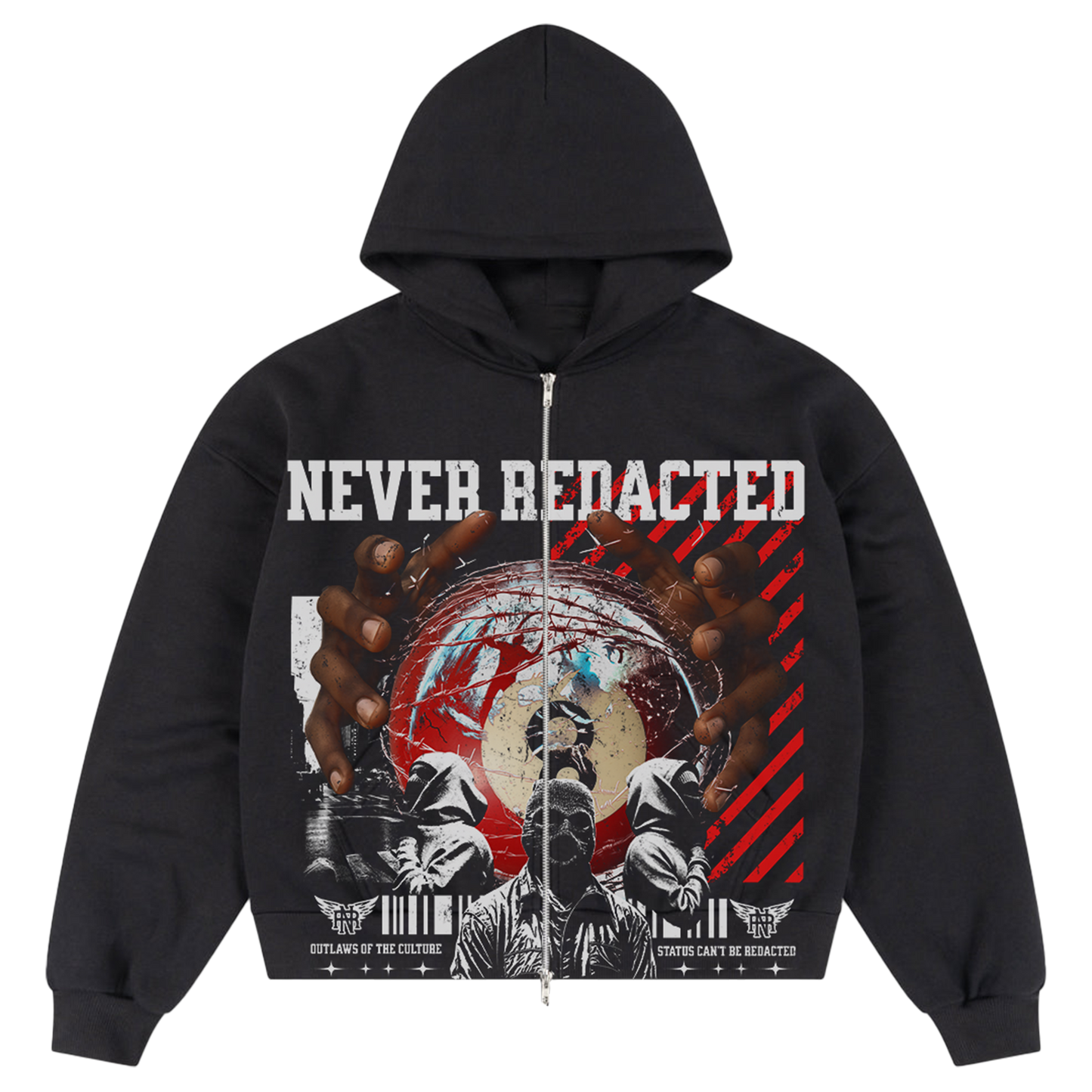 "Outlaws" Zip-Up Hoodie